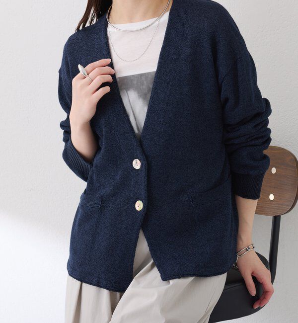  「コットン混カーディガン」|ニット・セーター|