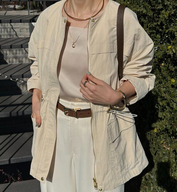  「【軽量/シルエットを変えられる】２WAYタフタジャケット」|ベスト・ジレ|