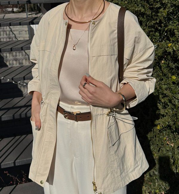  「【軽量/シルエットを変えられる】２WAYタフタジャケット」|ベスト・ジレ|