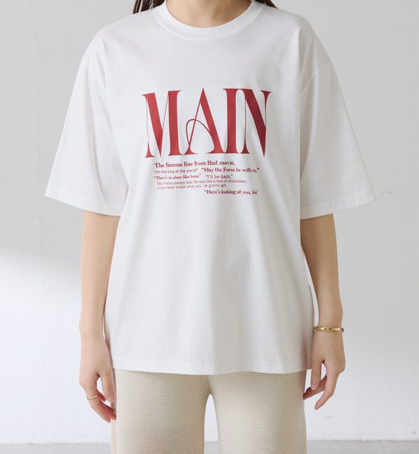  「オーバーロゴTシャツ」|Tシャツ・カットソー|