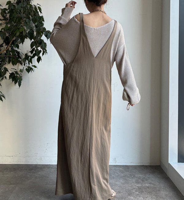  「【新色追加/前後2WAYで着られる】深Vワンピース」|ワンピース|