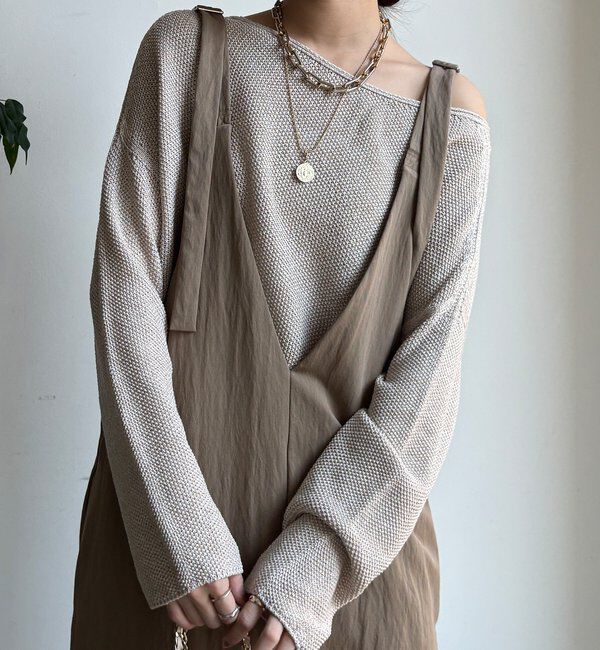  「【新色追加/前後2WAYで着られる】深Vワンピース」|ワンピース|