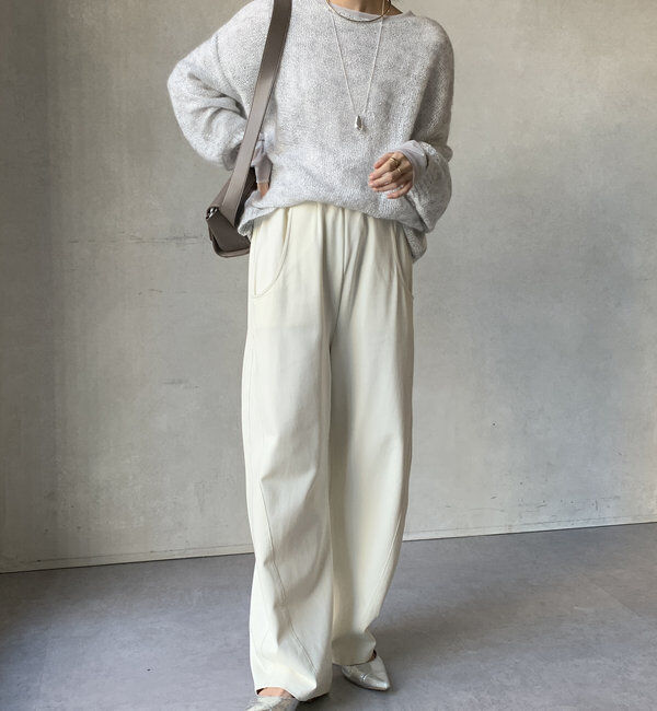  「【柔らかい着心地】袖シアーリブTEE」|Tシャツ・カットソー|