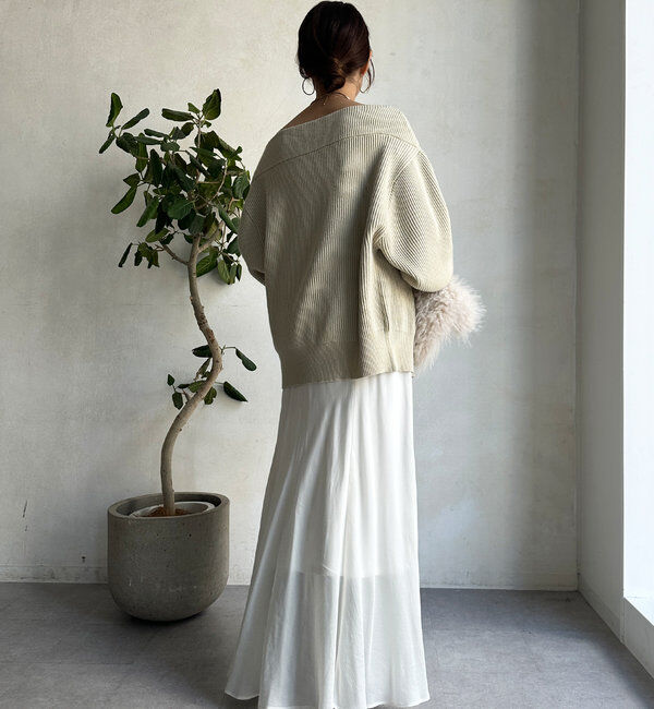  「キュプラ混フレアスカート」|スカート|