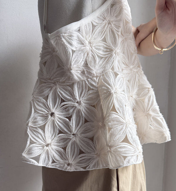  「【WEB限定】チュールフラワーキャミ」|シャツ・ブラウス|