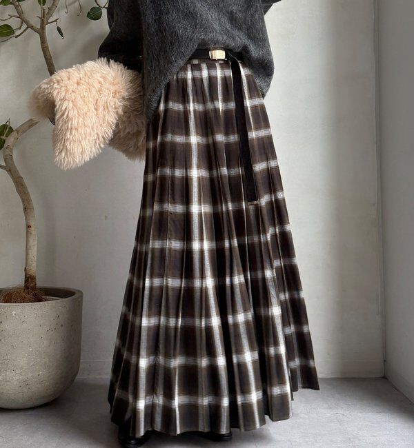  「チェックプリーツスカート」|スカート|