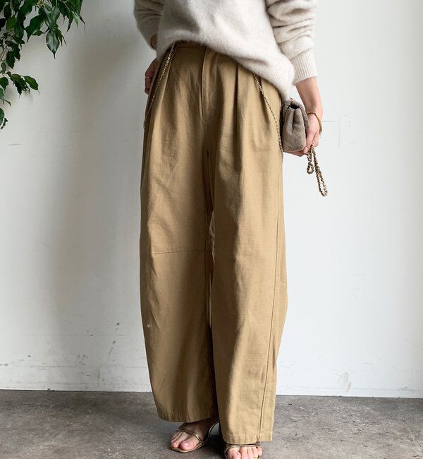  「タックトラウザーパンツ」|チノ|