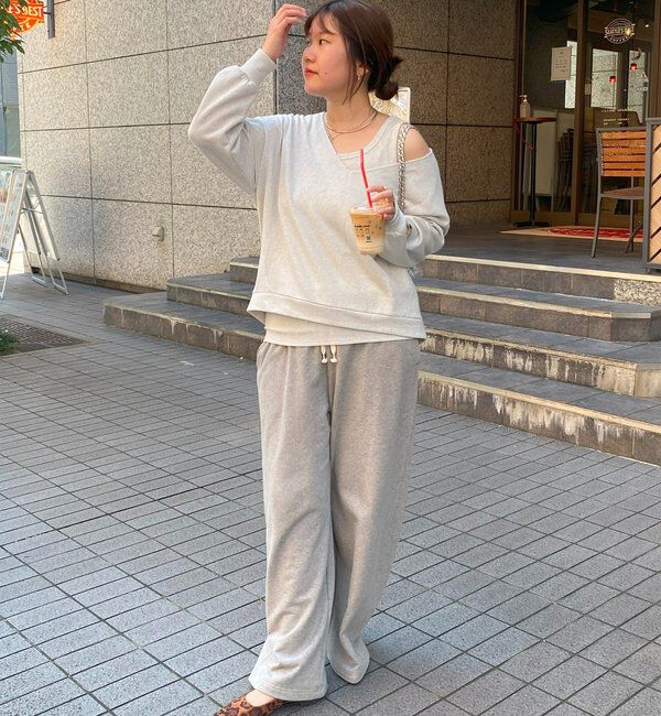  「【新色追加/インフルエンサーSAKURA企画】ラメスウェットタンクセット」|Tシャツ・カットソー|