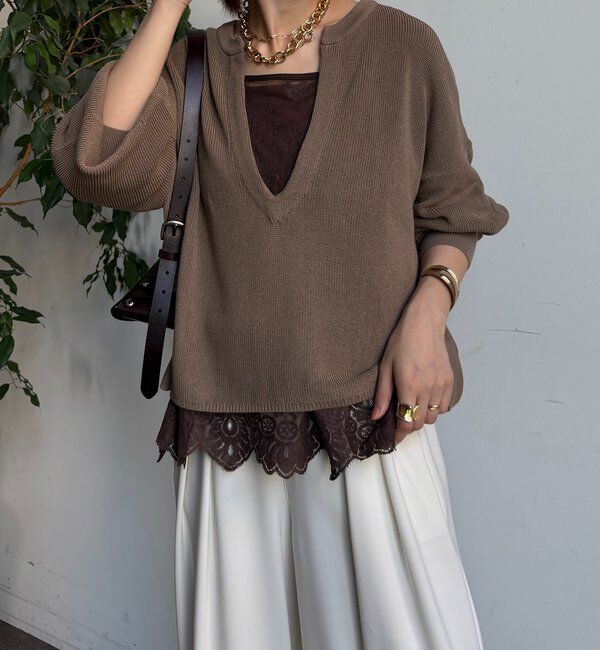  「スキッパープルオーバー」|ニット・セーター|