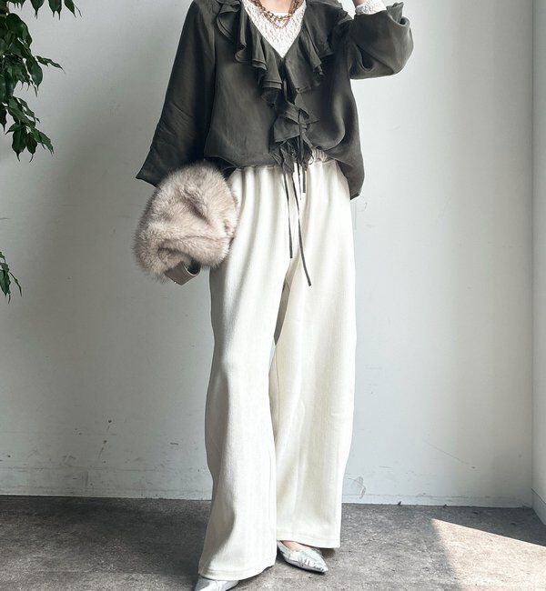  「キュプラフリルブラウス」|シャツ・ブラウス|