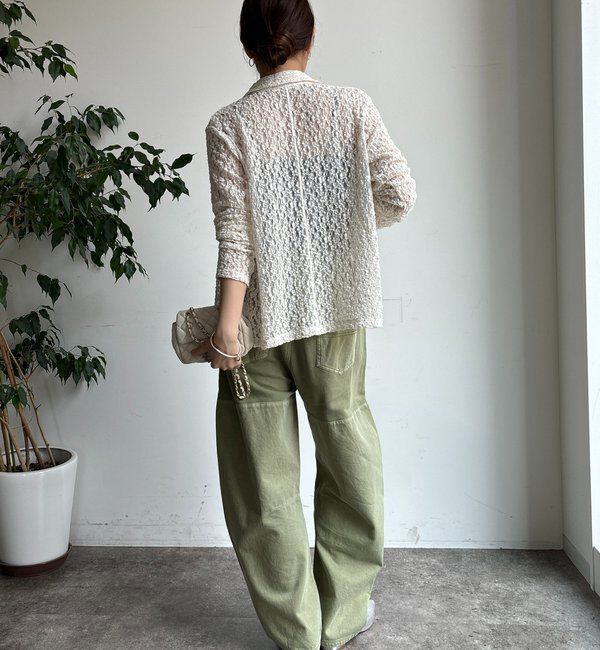  「ラメシアーレースシャツ」|シャツ・ブラウス|