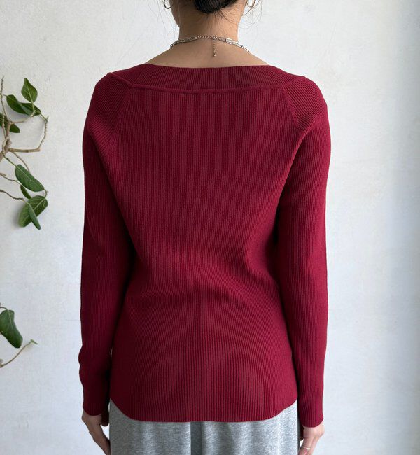  「ボートネックリブニット」|ニット・セーター|