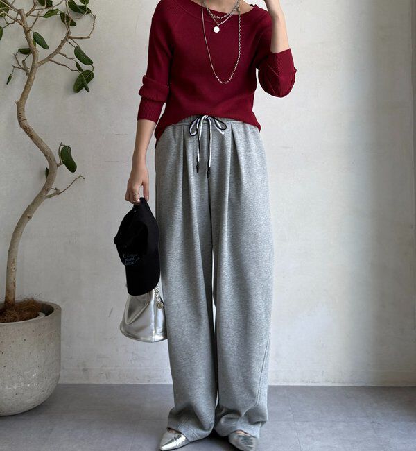  「ボートネックリブニット」|ニット・セーター|