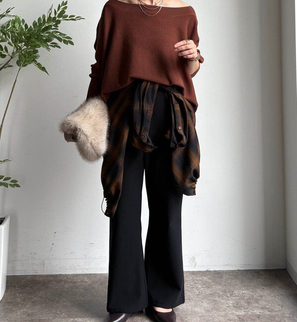  「ボートネックプルオーバー」|ニット・セーター|