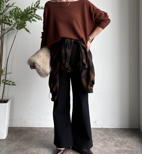  「ボートネックプルオーバー」|ニット・セーター|