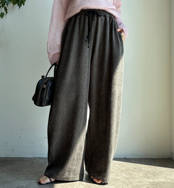  「ヘリンボーンコーデュロイイージーパンツ」|チノ|