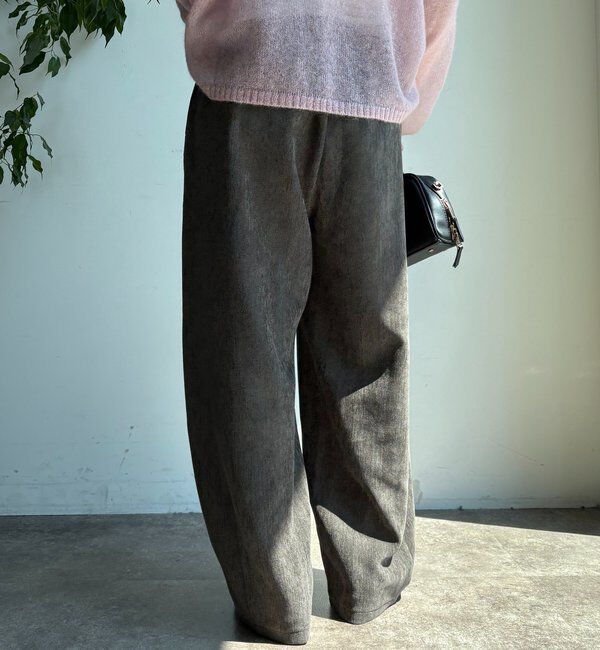  「ヘリンボーンコーデュロイイージーパンツ」|チノ|