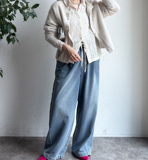  「ファーカシミヤカーディガン」|カーディガン|