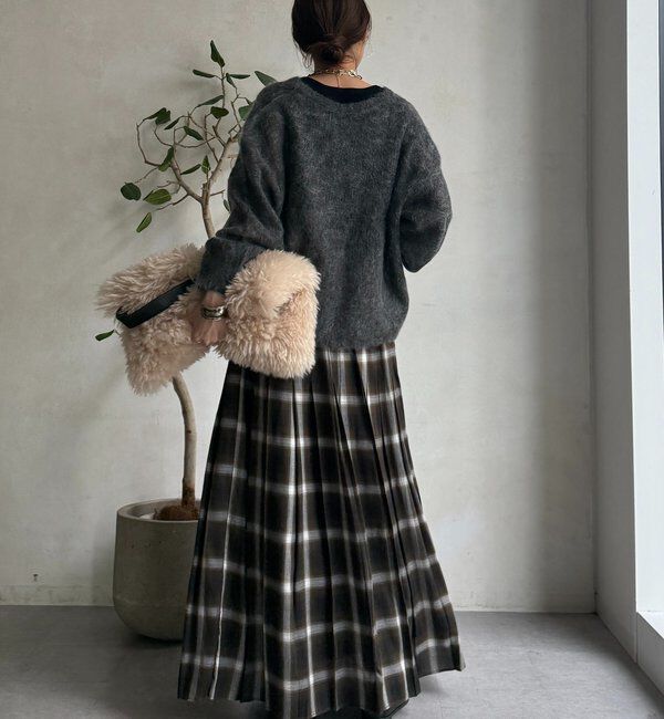  「【新色追加】起毛モヘヤスキッパープルオーバー」|ニット・セーター|