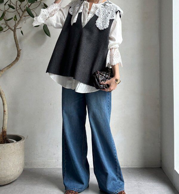  「レースカラーブラウス」|シャツ・ブラウス|