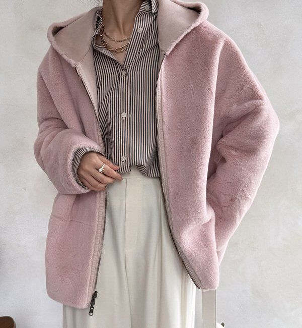  「リバーシブルフェイクムートンコート」|その他|