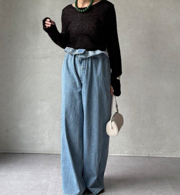  「【WEB限定】ブークレーバックオープントップス」|Tシャツ・カットソー|