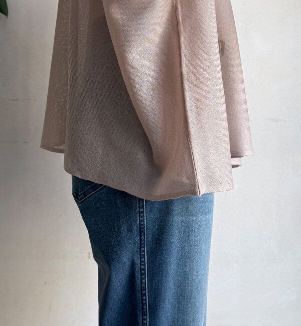  「シアー天竺ロゴポンチョニット」|ニット・セーター|