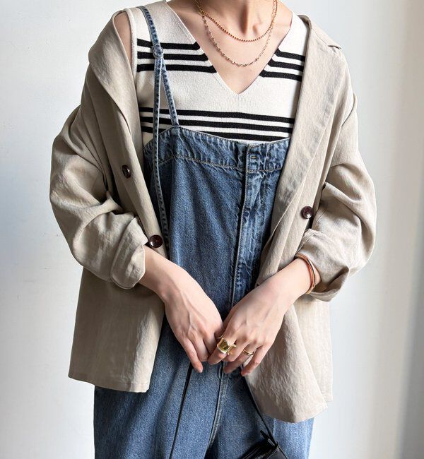  「【WEB限定】ボーダーニットタンク」|ニット・セーター|