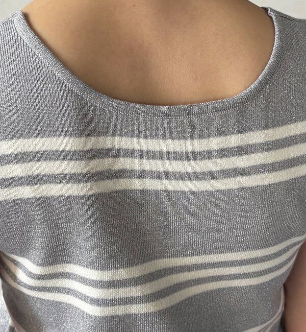  「【WEB限定】ボーダーニットタンク」|ニット・セーター|