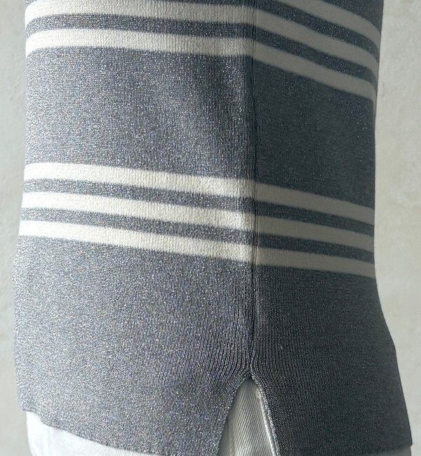  「【WEB限定】ボーダーニットタンク」|ニット・セーター|