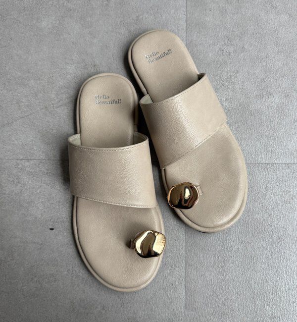  「GOLDモチーフトングサンダル」|その他|