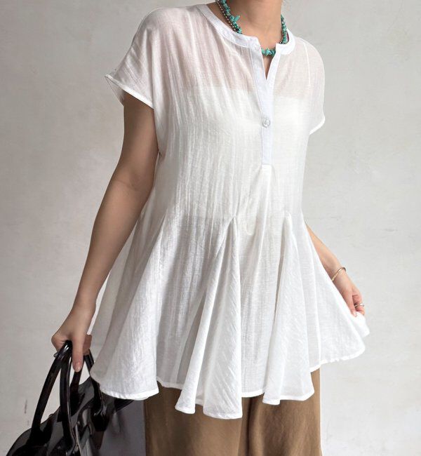  「【WEB限定】フレンチフレアブラウス」|シャツ・ブラウス|