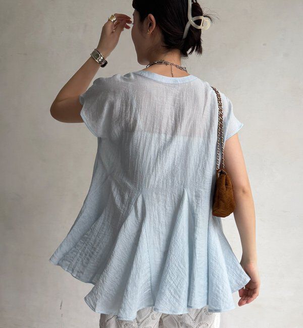  「【WEB限定】フレンチフレアブラウス」|シャツ・ブラウス|