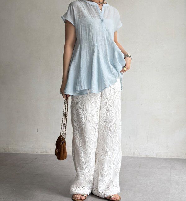  「【WEB限定】フレンチフレアブラウス」|シャツ・ブラウス|