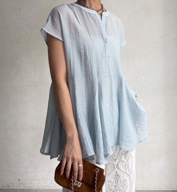  「【WEB限定】フレンチフレアブラウス」|シャツ・ブラウス|