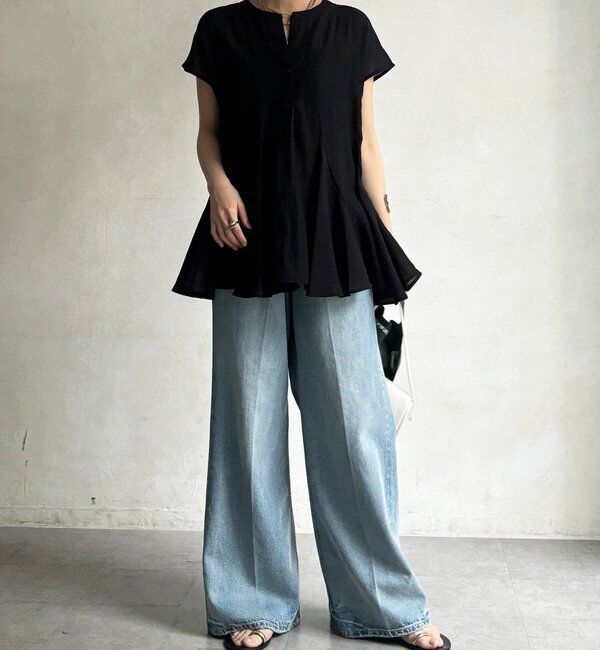  「【WEB限定】フレンチフレアブラウス」|シャツ・ブラウス|