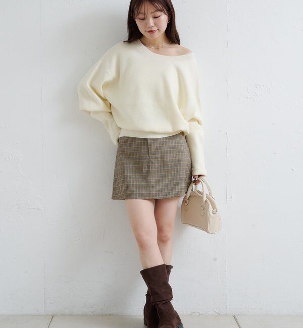  「【レザー&スエード/インソール】ルーズエンジニアブーツ」|ロングブーツ|