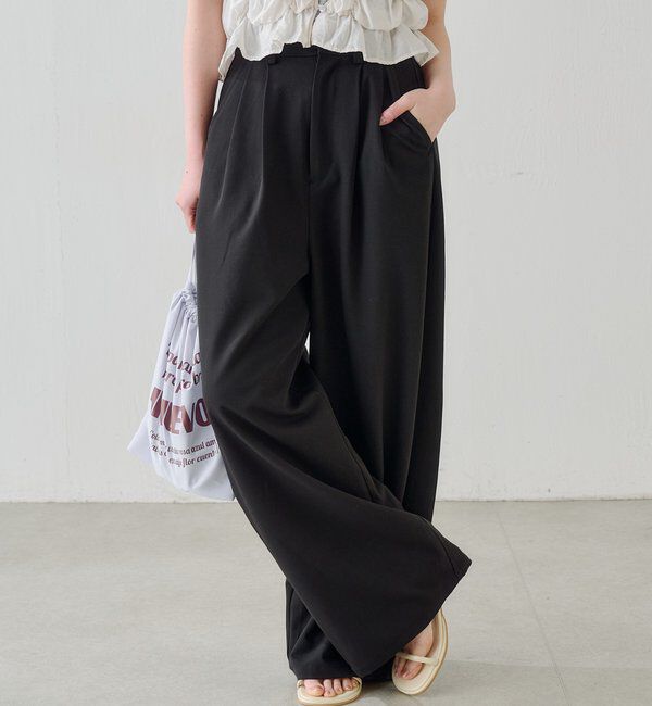  「【WEB限定/2サイズ展開/全骨格◎/裏地無し】ピンストライプスラックス」|チノ|