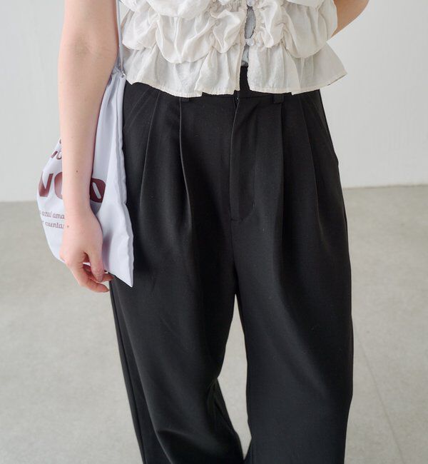  「【WEB限定/2サイズ展開/全骨格◎/裏地無し】ピンストライプスラックス」|チノ|