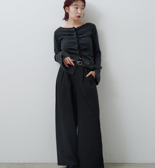  「【WEB限定/2サイズ展開/全骨格◎/裏地無し】ピンストライプスラックス」|チノ|