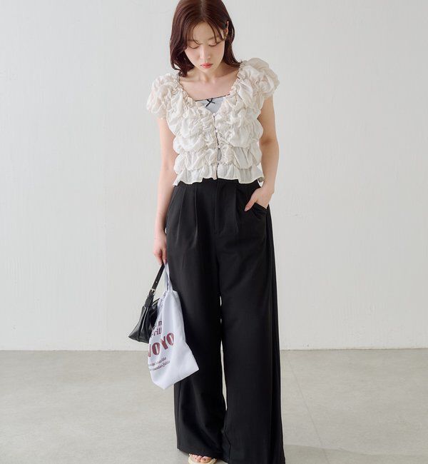  「【WEB限定/2サイズ展開/全骨格◎/裏地無し】ピンストライプスラックス」|チノ|