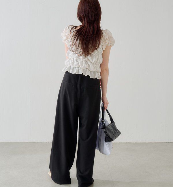  「【WEB限定/2サイズ展開/全骨格◎/裏地無し】ピンストライプスラックス」|チノ|