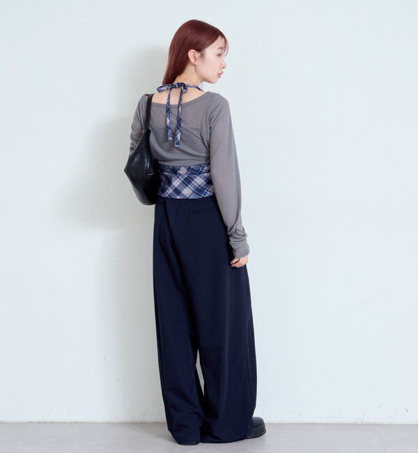  「【WEB限定/2サイズ展開/全骨格◎/裏地無し】ピンストライプスラックス」|チノ|