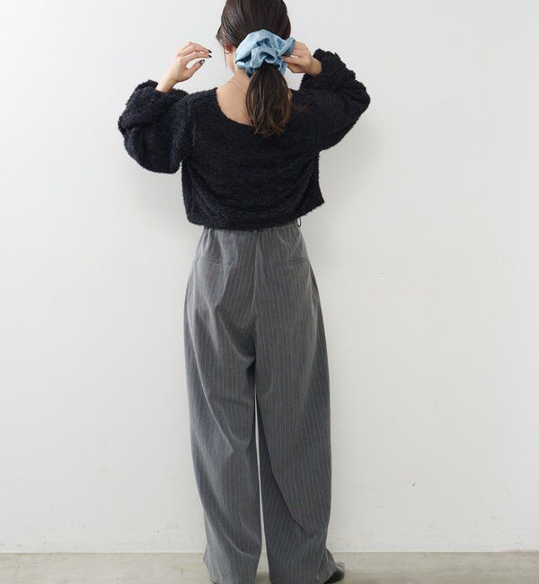  「【WEB限定/2サイズ展開/全骨格◎/裏地無し】ピンストライプスラックス」|チノ|