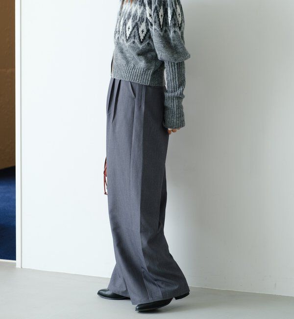  「【WEB限定/2サイズ展開/全骨格◎/裏地無し】ピンストライプスラックス」|チノ|