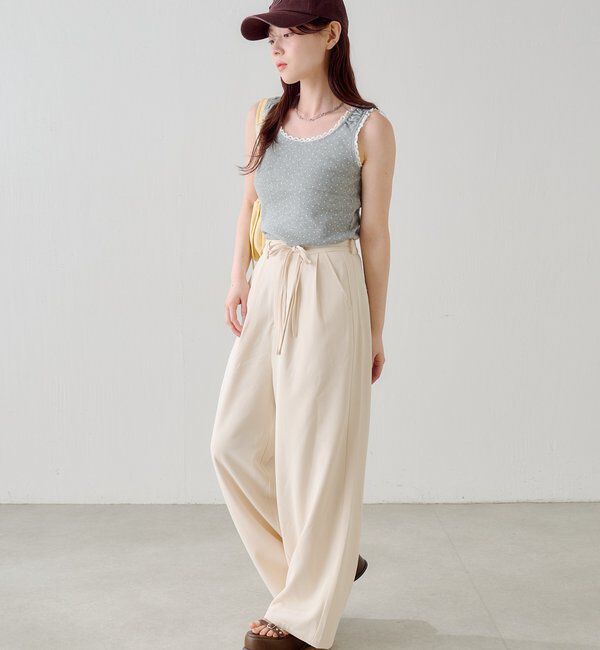  「【WEB限定/2サイズ展開/全骨格◎/裏地無し】ピンストライプスラックス」|チノ|