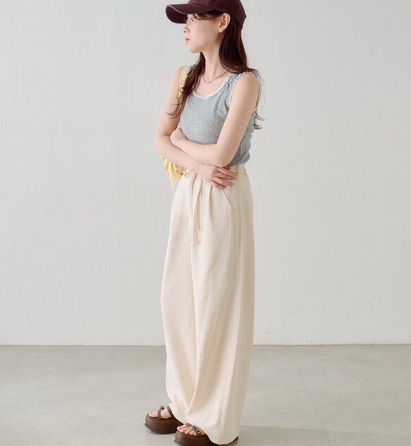  「【WEB限定/2サイズ展開/全骨格◎/裏地無し】ピンストライプスラックス」|チノ|