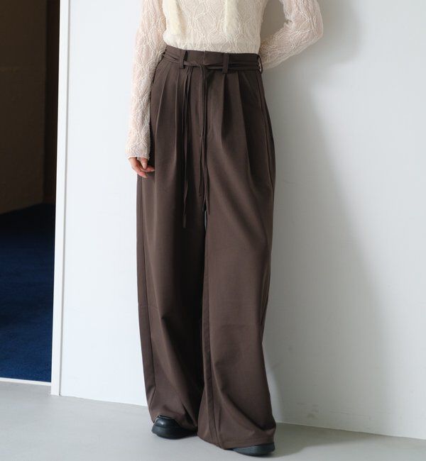  「【WEB限定/2サイズ展開/全骨格◎/裏地無し】ピンストライプスラックス」|チノ|