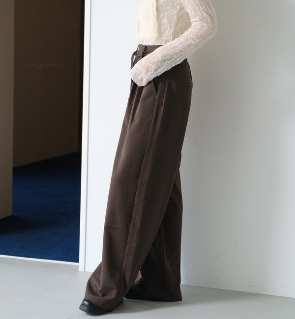  「【WEB限定/2サイズ展開/全骨格◎/裏地無し】ピンストライプスラックス」|チノ|