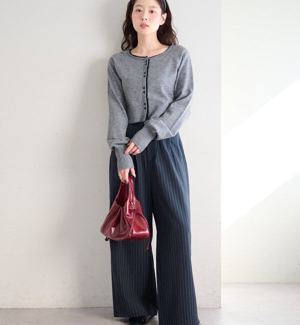  「【WEB限定/2サイズ展開/全骨格◎/裏地無し】ピンストライプスラックス」|チノ|